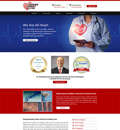 Cardiologist Website Design