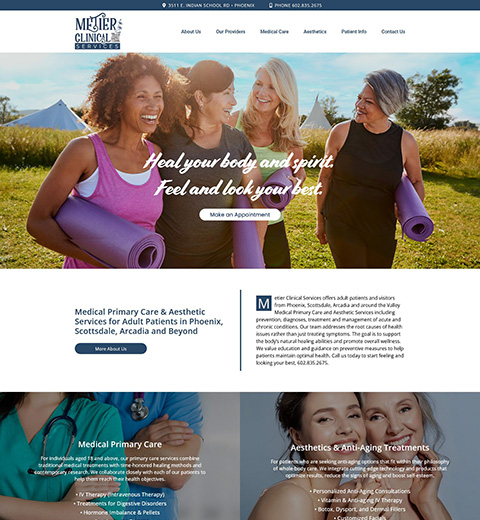 Medical Clinic Website Design in Phoenix