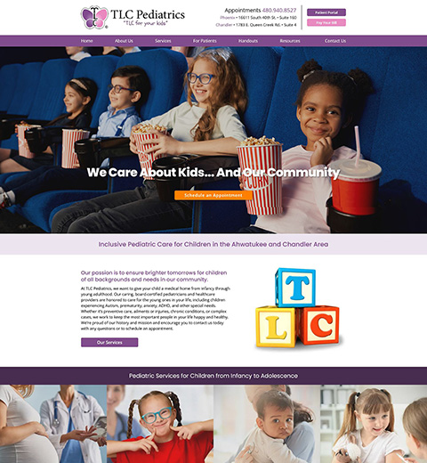 Pediatrician Website Design in Chandler, AZ